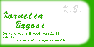 kornelia bagosi business card
